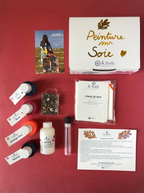 Grand kit de peinture sur soie